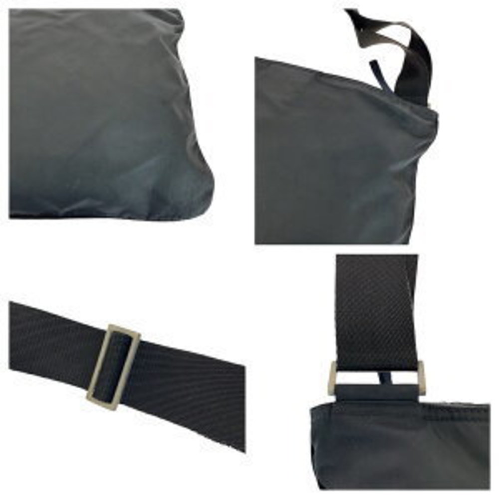Prada Bag Black Nylon Pouch Triangular Tessuto Sh… - image 5